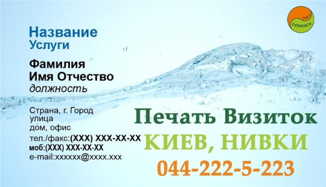 печать визиток киев нивки доминика киев
